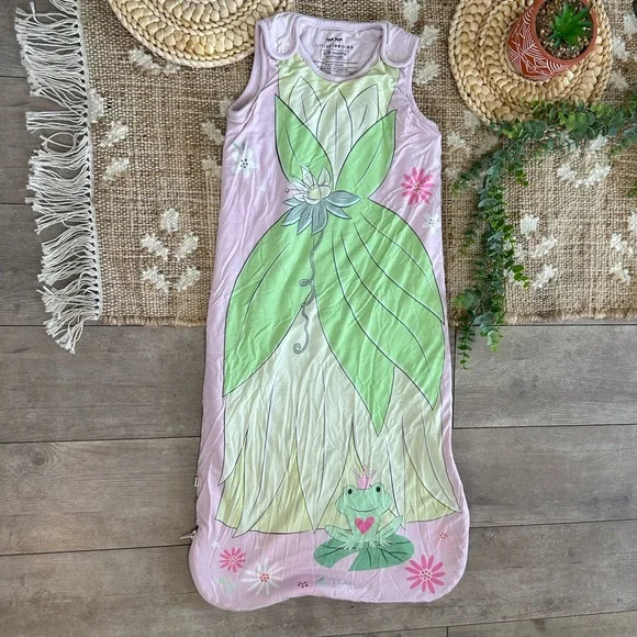 Little Sleepies Disney Princess Tiana Sleepy Bag Baby Girl 6-18 Months